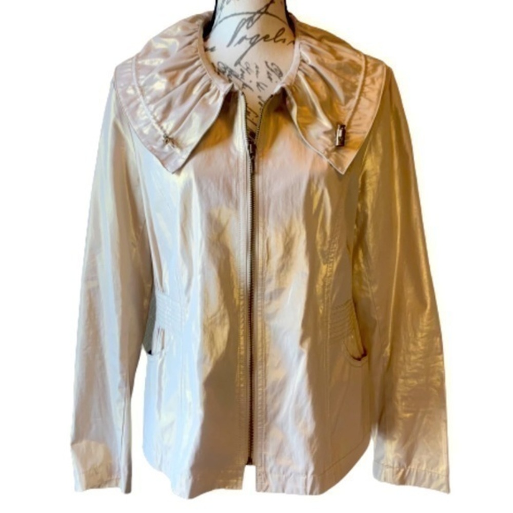 Tribal lightweight jacket metallic gold sheen 10